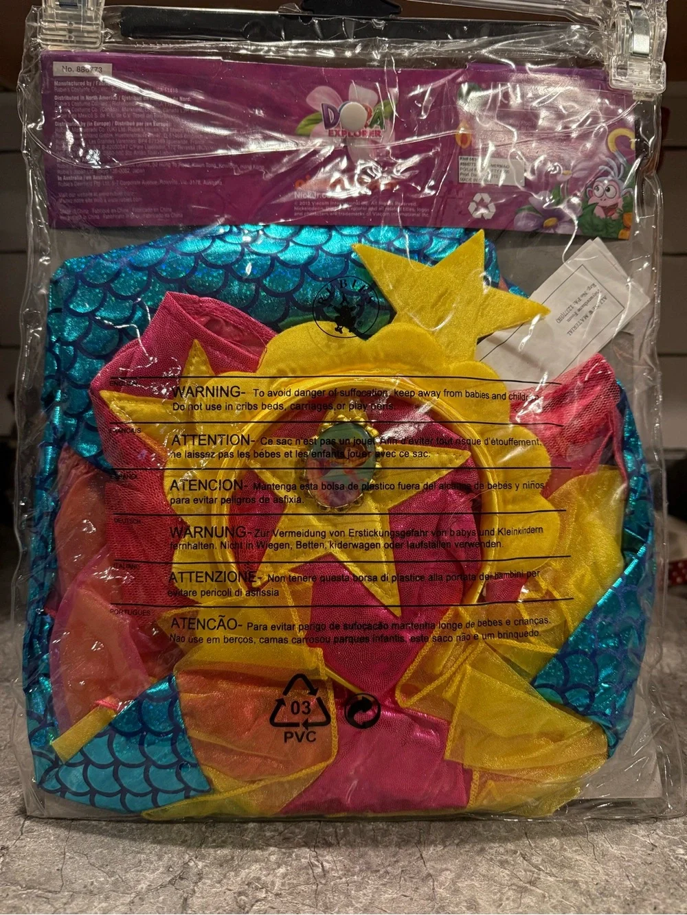 NEW DORA THE EXPLORER “MERMAID DORA” COSTUME SZ SMALL 4-6  HALLOWEEN DRESS-UP